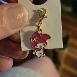 My Melody Hello Kitty Gold Charm